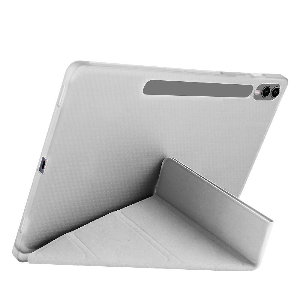 Galaxy Tab S9 Plus Kılıf Zore Tri Folding Kalem Bölmeli Standlı Kılıf Lacivert