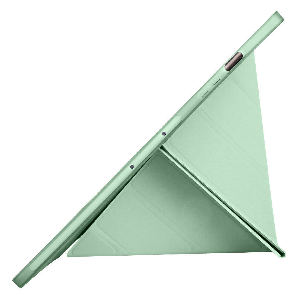 Galaxy Tab S9 Plus Kılıf Zore Tri Folding Kalem Bölmeli Standlı Kılıf Rose Gold