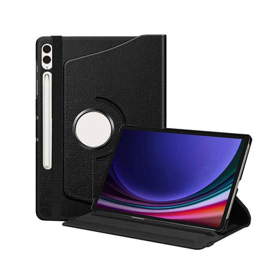 Galaxy Tab S9 Plus Zore Dönebilen Standlı Kılıf Pembe Koyu