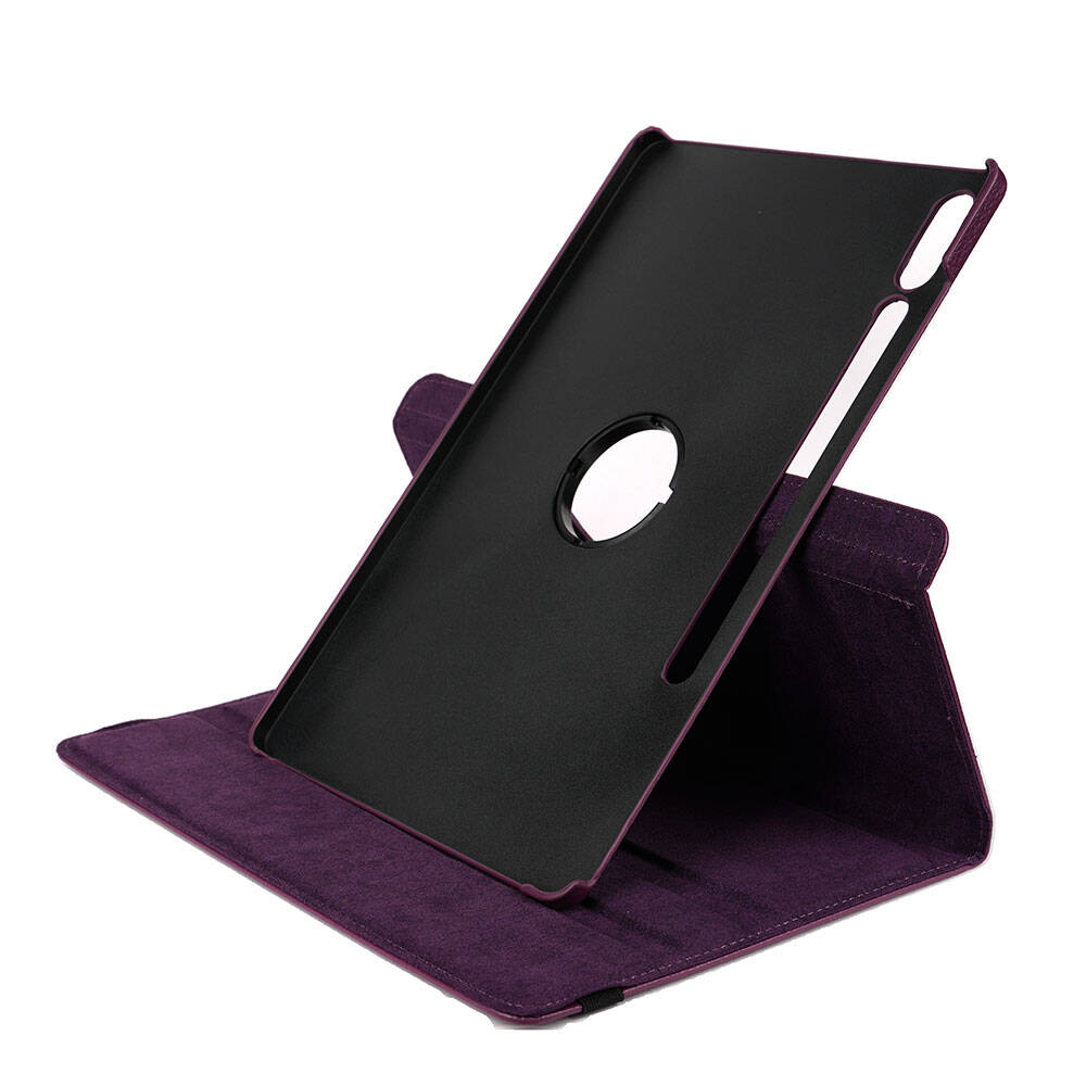 Galaxy Tab S9 Plus Zore Dönebilen Standlı Kılıf Siyah