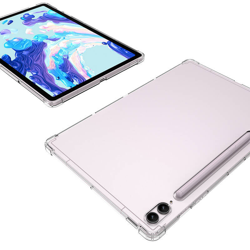 Galaxy Tab S9 Ultra Kılıf Zore Tablet Nitro Anti Shock Silikon Kapak Renksiz