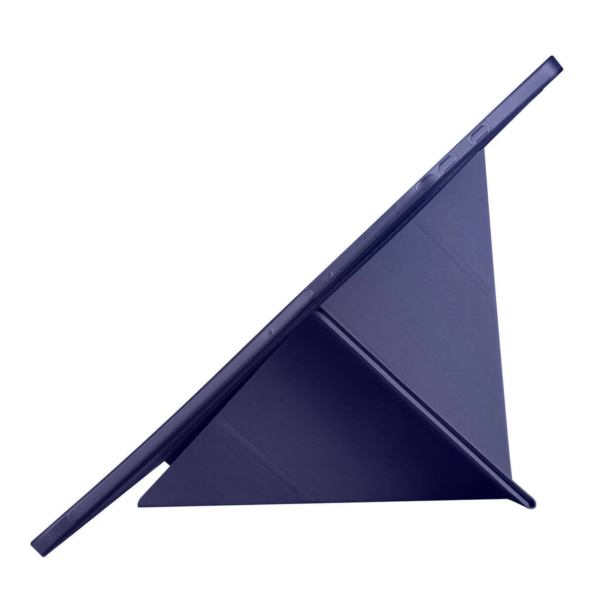 Galaxy Tab S9 Ultra Kılıf Zore Tri Folding Kalem Bölmeli Standlı Kılıf Lacivert