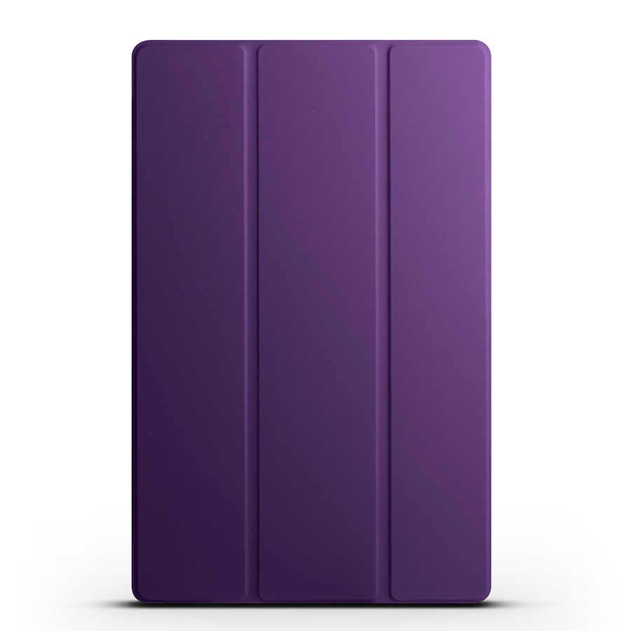 Galaxy Tab S9 Plus Zore Smart Cover Standlı 1-1 Kılıf Mor