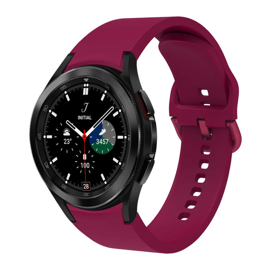 Galaxy Watch 4 Classic 42mm KRD-50 Silikon Kordon Mürdüm
