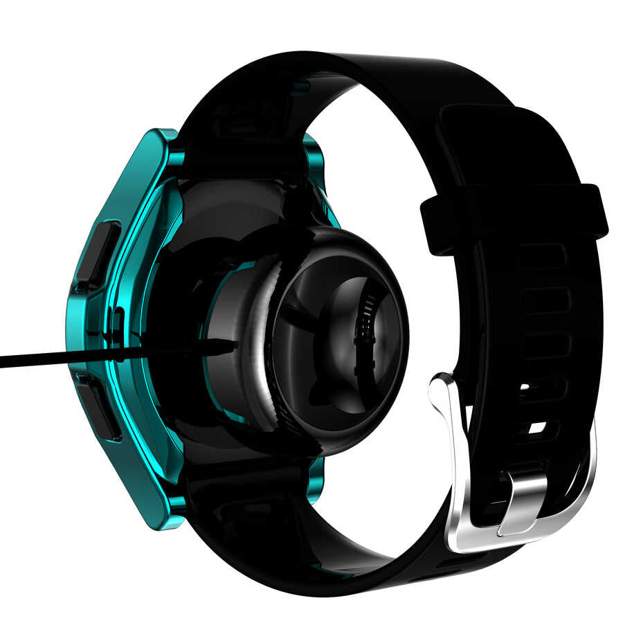 Galaxy Watch 4 Classic 42mm Zore Watch Gard 02 Koruyucu Silikon Siyah