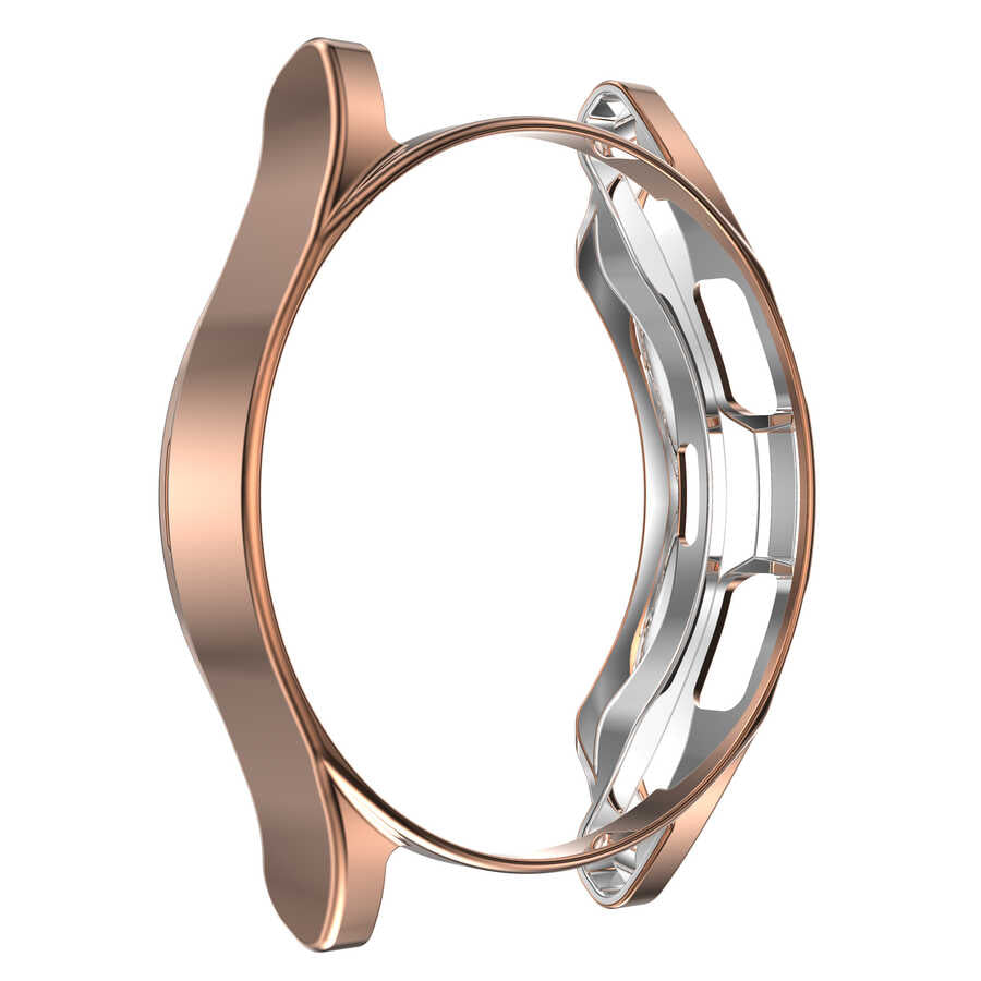 Galaxy Watch 4 Classic 42mm Zore Watch Gard 02 Koruyucu Silikon Rose Gold