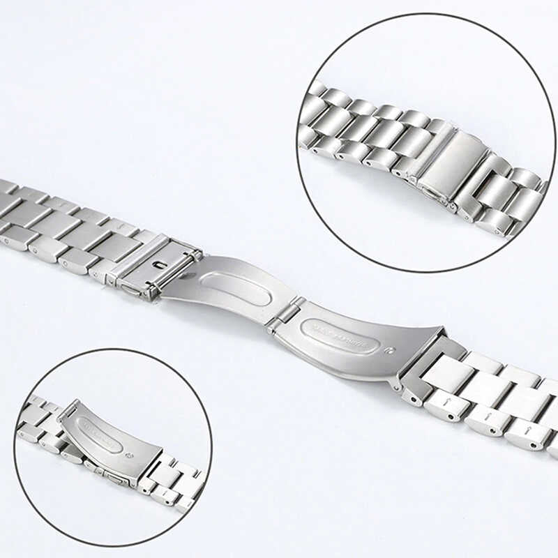 Galaxy Watch 42mm (20mm) KRD-04 Metal Kordon Gümüş