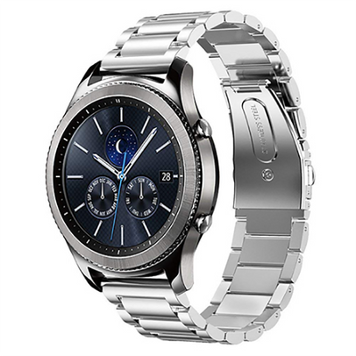 Galaxy Watch 42mm (20mm) KRD-04 Metal Kordon Gümüş