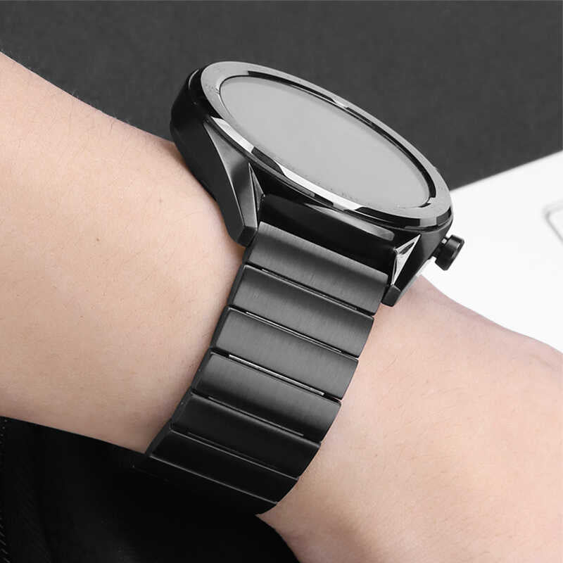 Galaxy Watch 42mm (20mm) KRD-16 Metal Kordon Beyaz