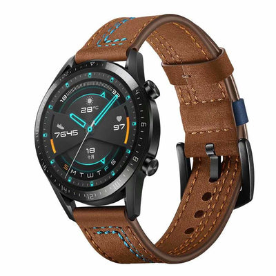 Galaxy Watch 42mm (20mm) KRD-19 Deri Kordon Kahverengi