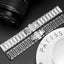 Galaxy Watch 42mm (20mm) Seramik Metal Kordon Beyaz-Gümüş
