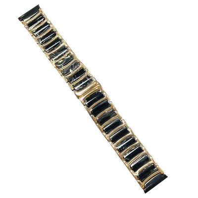 Galaxy Watch 42mm (20mm) Seramik Metal Kordon Siyah-Gold