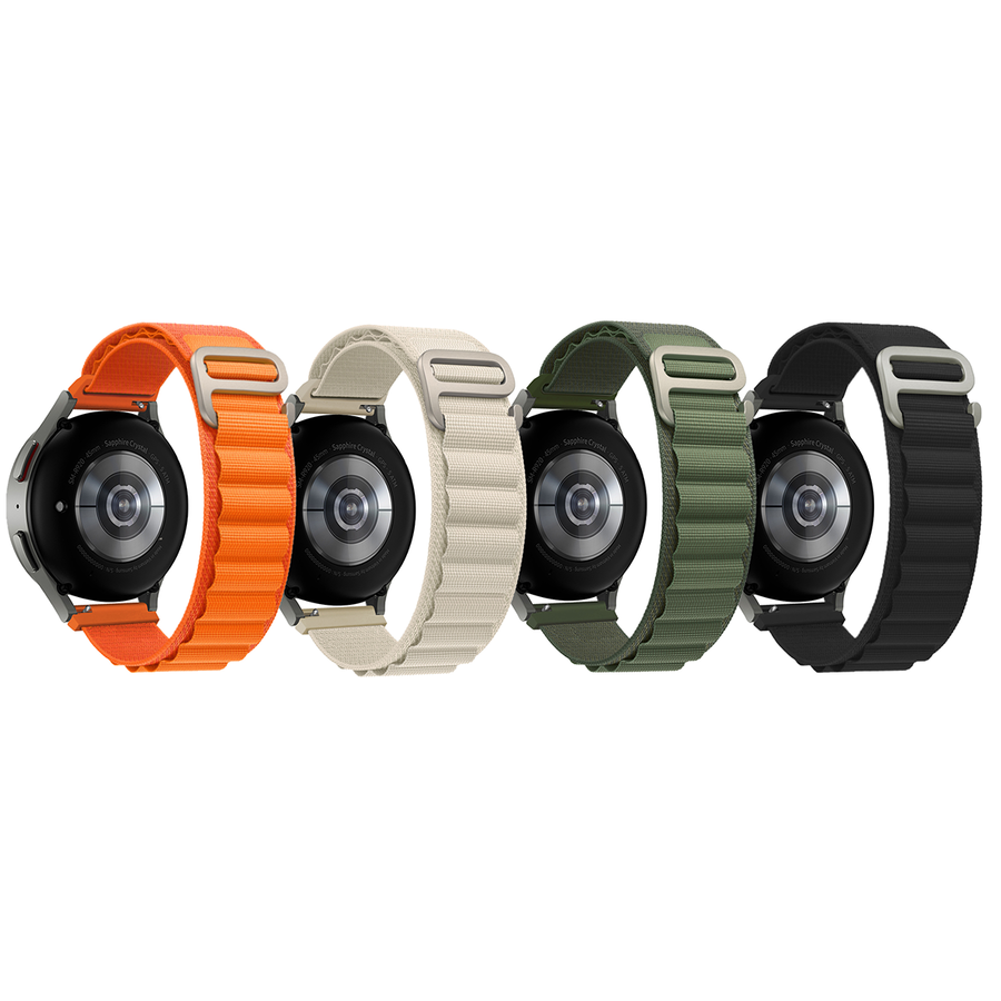 Galaxy Watch 42mm Zore KRD-74 20mm Hasır Kordon Turuncu
