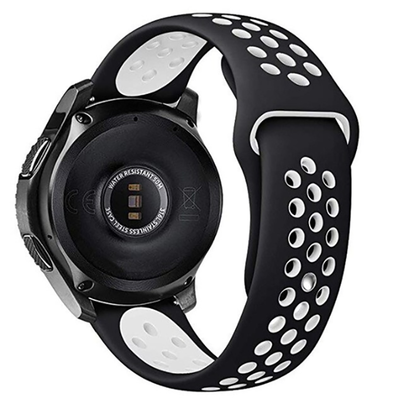 Galaxy Watch 46mm (22mm) KRD-02 Silikon Kordon Gümüş-Gri