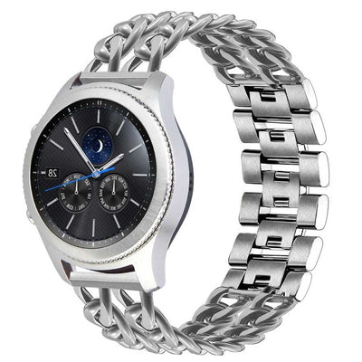 Galaxy Watch 46mm (22mm) KRD-17 Metal Kordon Gümüş