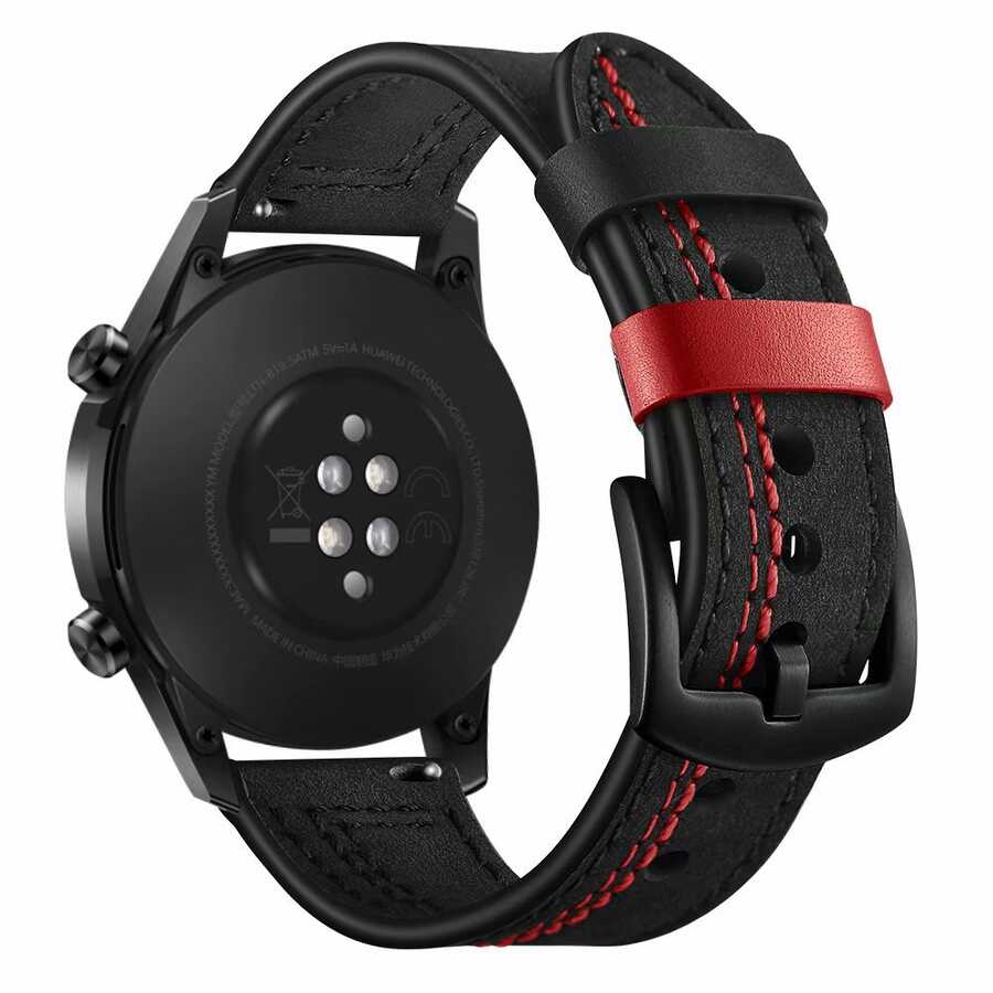 Galaxy Watch 46mm (22mm) KRD-19 Deri Kordon Yeşil