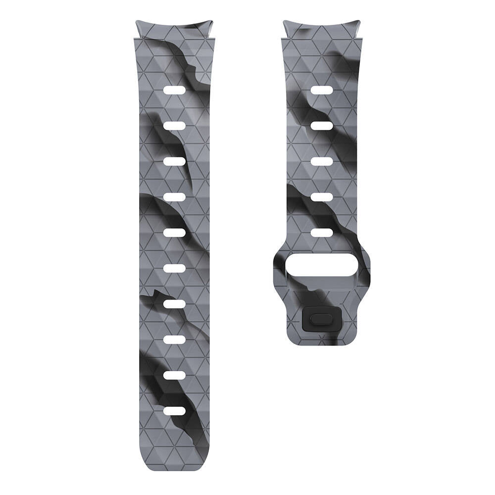 Galaxy Watch 5 40mm Zore KRD-116 20mm Futbol Desenli Spor Tasarımlı Silikon Kordon Turuncu