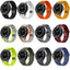 Galaxy Watch 5 44mm Zore KRD-116 20mm Futbol Desenli Spor Tasarımlı Silikon Kordon Siyah-Kırmızı