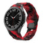 Galaxy Watch 5 Pro 45mm Zore KRD-116 20mm Futbol Desenli Spor Tasarımlı Silikon Kordon Gri-Yeşil