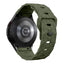 Galaxy Watch 6 40mm Zore KRD-116 20mm Futbol Desenli Spor Tasarımlı Silikon Kordon Koyu Yeşil