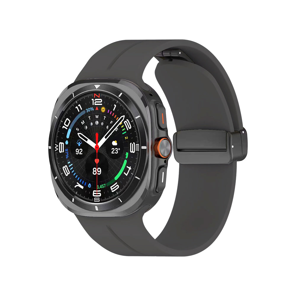 Galaxy Watch 8 Classic 46mm KRD-84 Silikon Kordon Koyu Gri