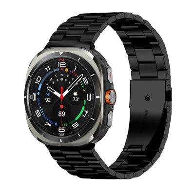 Galaxy Watch 8 Zore KRD-04 Metal Kordon Siyah