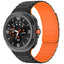 Galaxy Watch 8 Zore KRD-146 Silikon Kordon Strap Kayış Starlight-Turuncu
