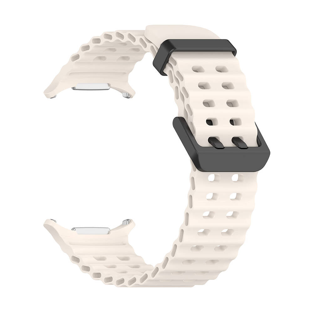 Galaxy Watch Ultra 47mm Zore KRD-118 Tırtıklı Tasarım Silikon Kordon Lacivert