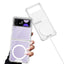 Galaxy Z Flip 3 Kılıf Wireless Şarj Özellikli Airbagli Zore Kıpta Anti Shock M-safe Kapak Renksiz