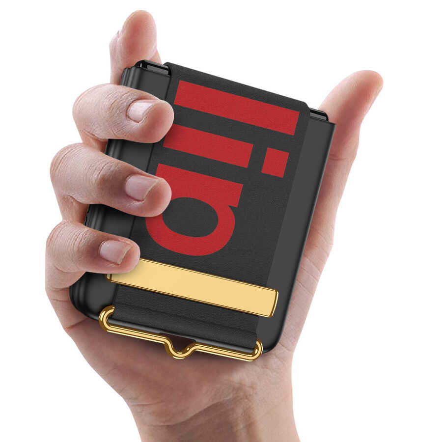 Galaxy Z Flip 3 Kılıf Zore Flio Kıpta Kapak Mor