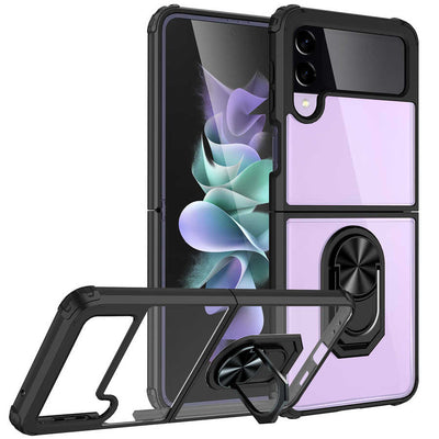 Galaxy Z Flip 4 Kılıf Zore Mola Kapak Siyah