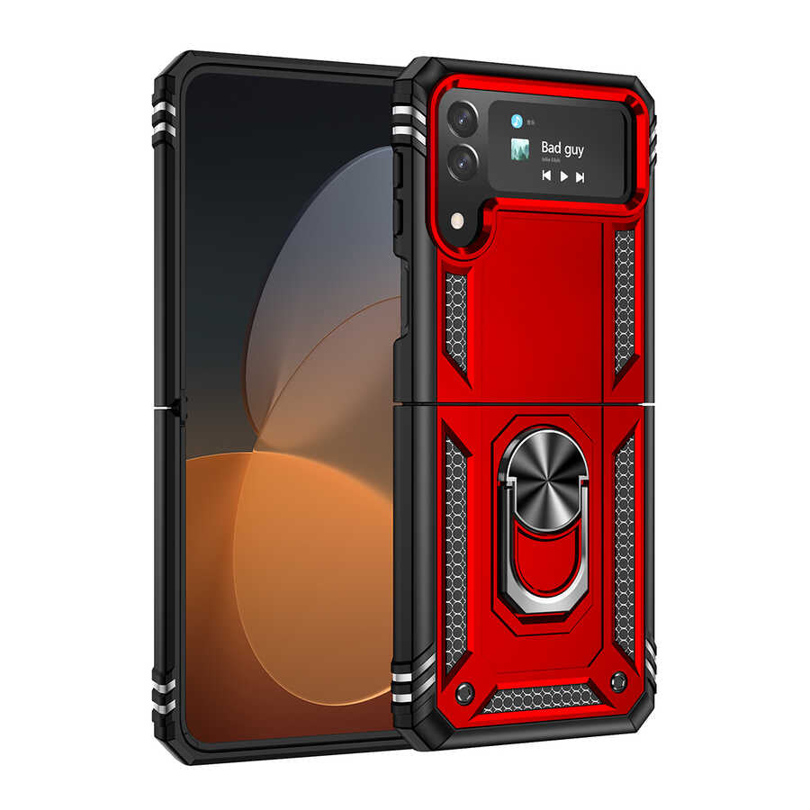 Galaxy Z Flip 4 Kılıf Zore Vega Kapak Mavi