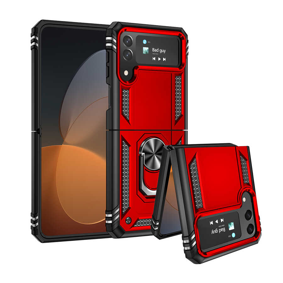 Galaxy Z Flip 4 Kılıf Zore Vega Kapak Mavi