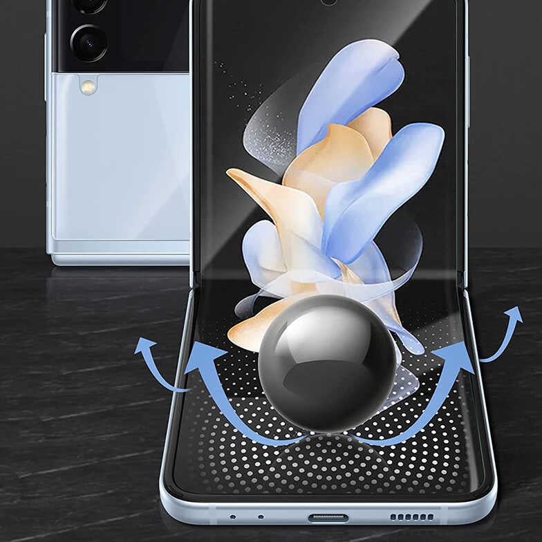 Galaxy Z Flip 4 Zore Narr Tpu Ön Arka Body Ekran Koruyucu Renksiz