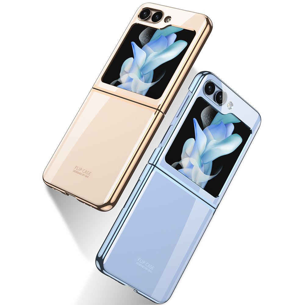 Galaxy Z Flip 5 Kılıf Zore Kıpta Lensli Kapak Renksiz