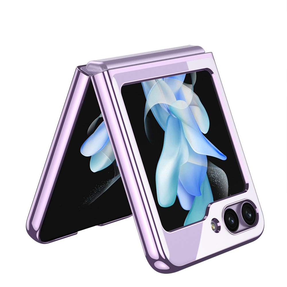 Galaxy Z Flip 5 Kılıf Zore Kıpta Lensli Kapak Gold