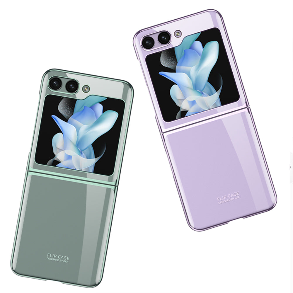 Galaxy Z Flip 5 Kılıf Zore Kıpta Lensli Kapak Mor