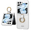 Galaxy Z Flip 5 Kılıf Zore Kıpta Yüzüklü Flip Sert Kapak