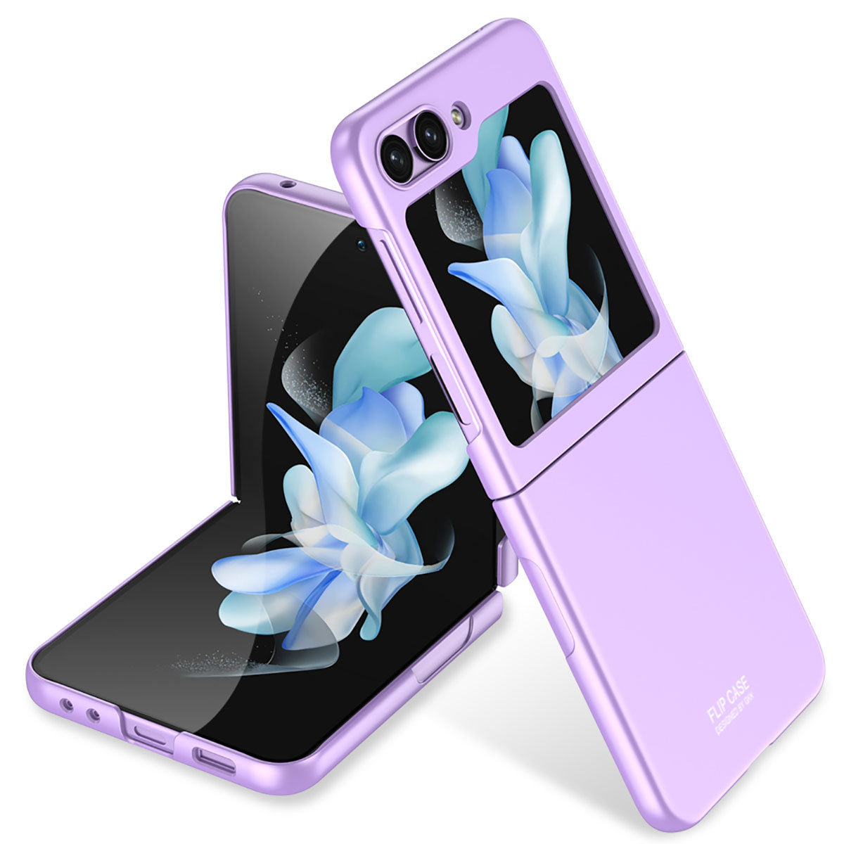 Galaxy Z Flip 5 Kılıf Zore Sert Kıpta Kapak Gümüş