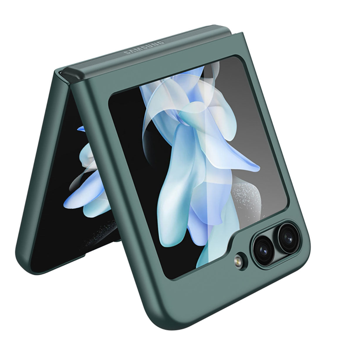 Galaxy Z Flip 5 Kılıf Zore Sert Kıpta Kapak Gümüş