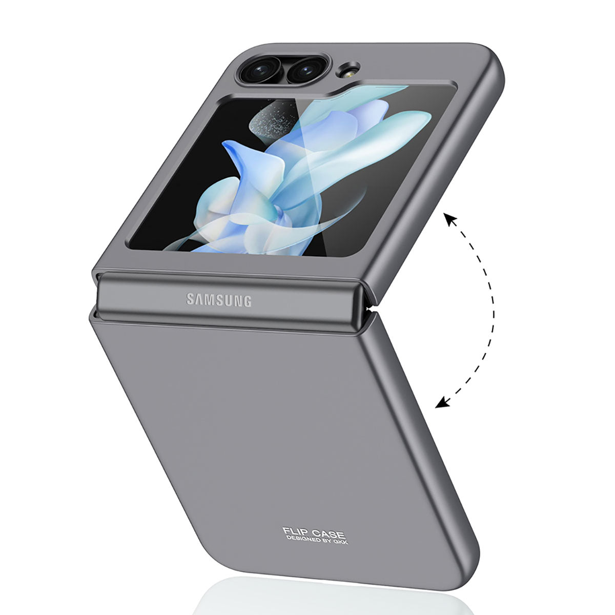Galaxy Z Flip 5 Kılıf Zore Sert Kıpta Kapak Siyah