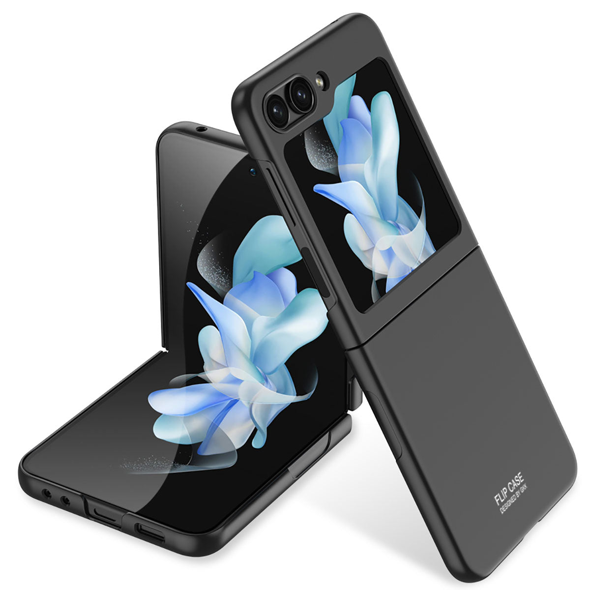 Galaxy Z Flip 5 Kılıf Zore Sert Kıpta Kapak Siyah