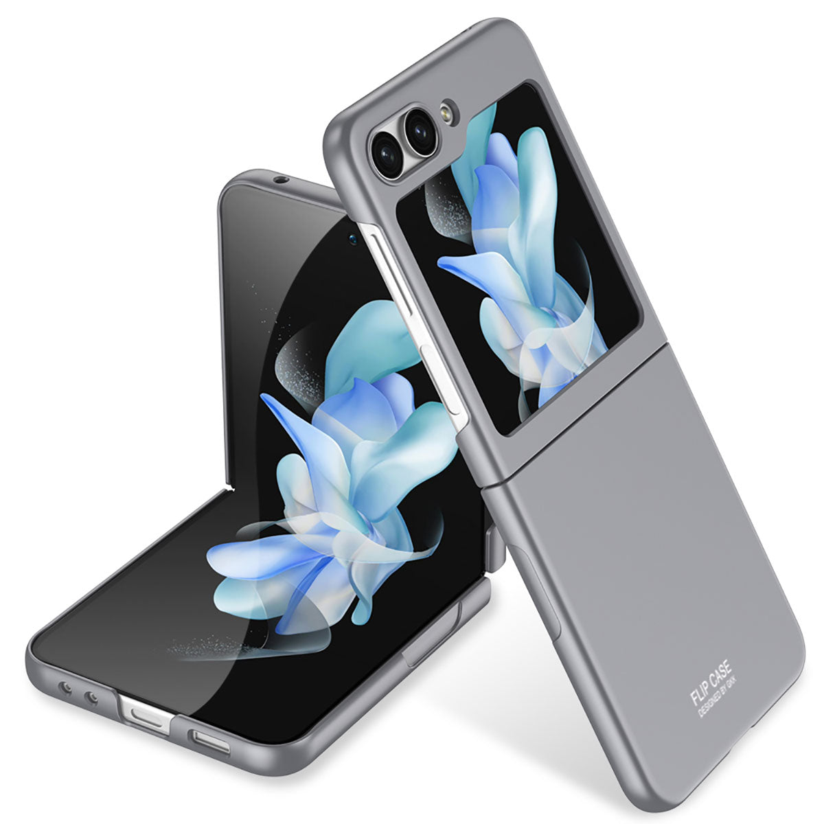 Galaxy Z Flip 5 Kılıf Zore Sert Kıpta Kapak Gri