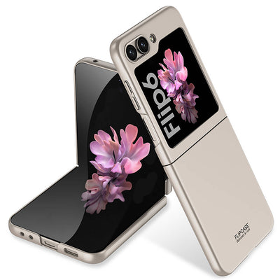 Galaxy Z Flip 6 Kılıf Zore Sert Kıpta Kapak Siyah