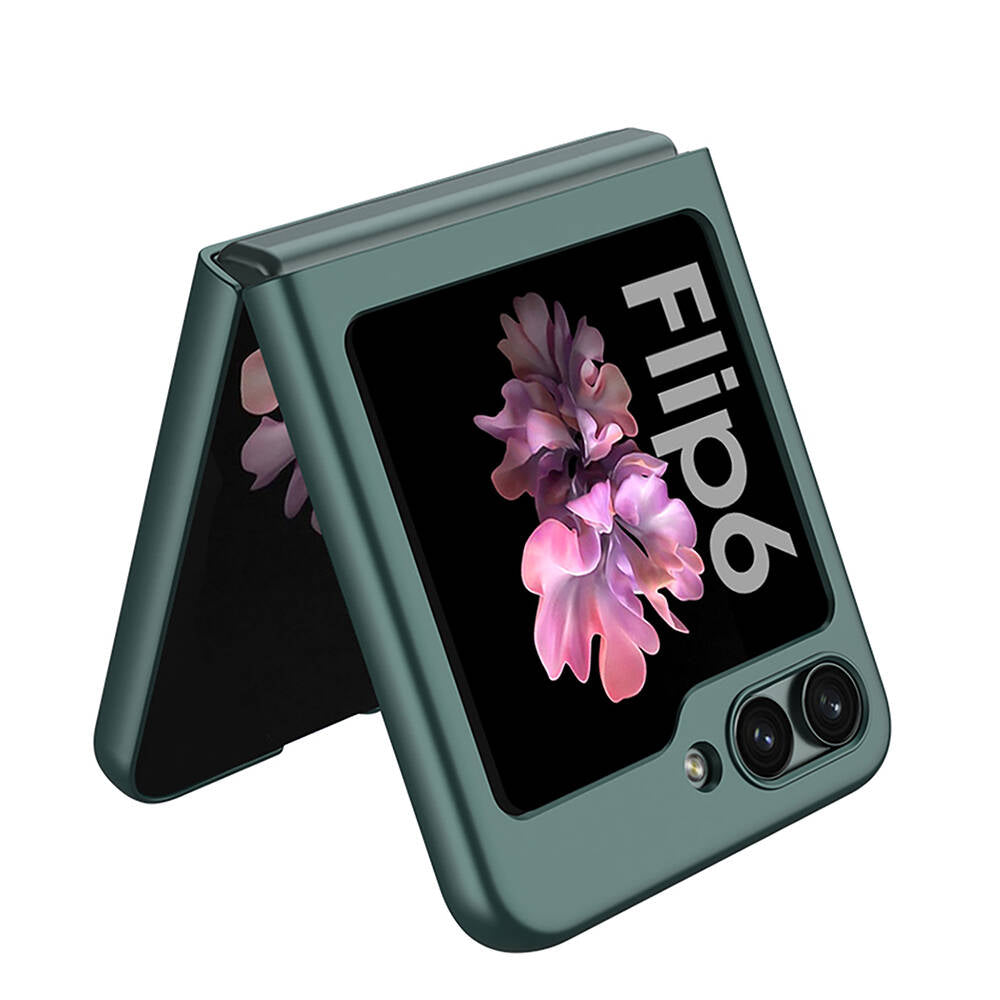 Galaxy Z Flip 6 Kılıf Zore Sert Kıpta Kapak Pembe