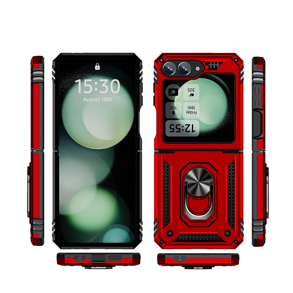 Galaxy Z Flip 6 Kılıf Zore Vega Kapak Kırmızı
