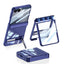 Galaxy Z Flip 7 Kılıf Kamera Korumalı Şeffaf Tasarımlı Zore Lego Standlı Kapak