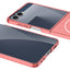 Galaxy Z Flip 7 Kılıf Wireless Şarj Özellikli Zore Kıpta M-safe Kapak Rose Gold