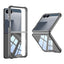 Galaxy Z Flip 7 Kılıf Zore Full Camlı Kıpta Kapak Siyah