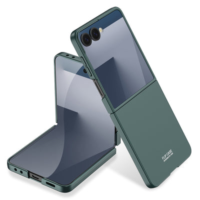 Galaxy Z Flip 7 Kılıf Zore Sert Kıpta Kapak Rose Gold